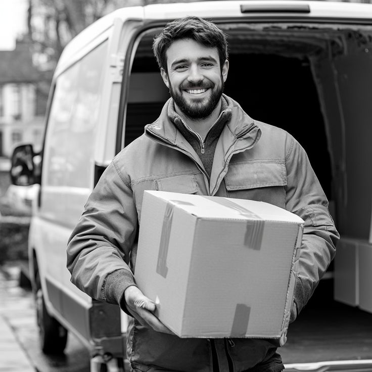 a man with a van explaining how much it costs